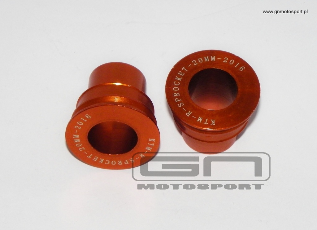 GN дистанційні втулки переднього колеса КТМ 20 мм Orange