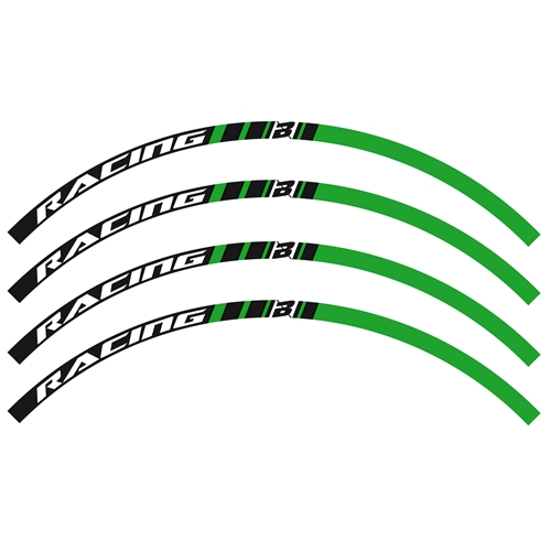 Blackbird наклейки обода Green