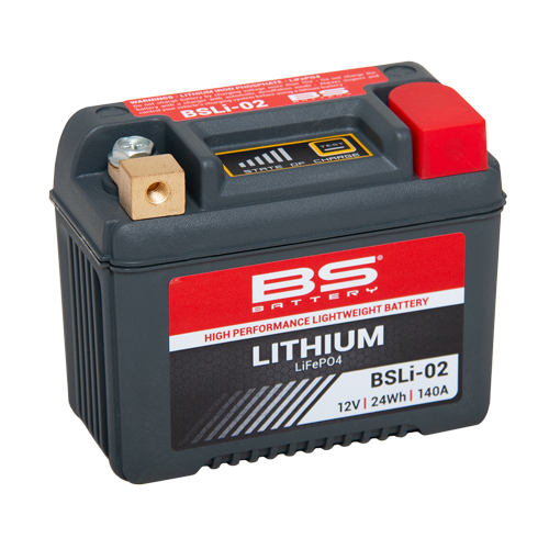 Акумулятор BS LIFEPO4 BSLI-02	(107 x 56 x 85) (12.8V 2Ah (24Wh) сірий																													