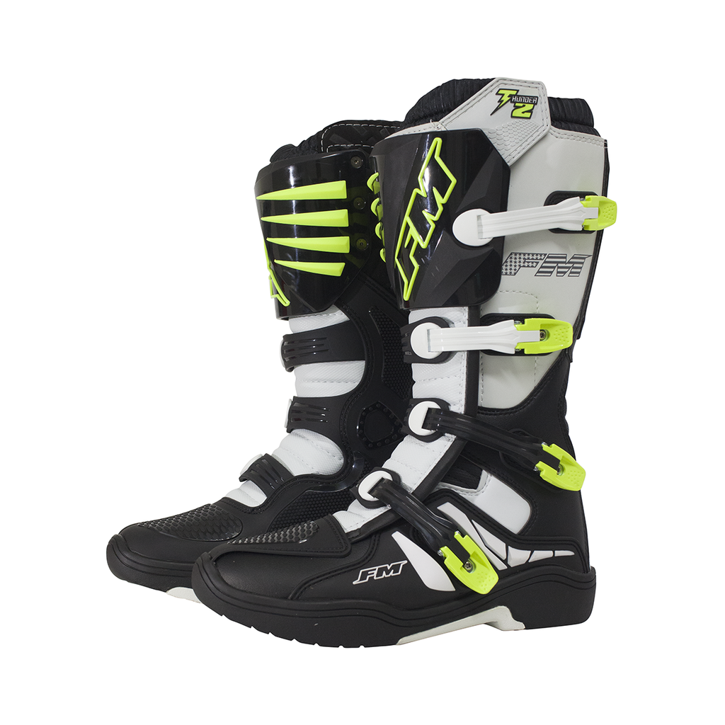 FM BOOTS THUNDER 2 ENDURO BLACK-FLUO-YELLOW 41 42 43 44 45 46