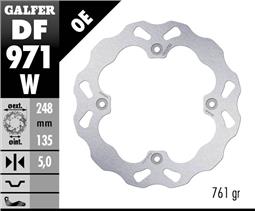 Galfer задній гальмівний диск CAN-AM MAVERICK X3 248x5mm 