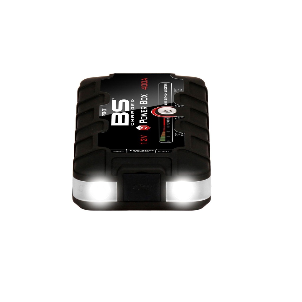 Пуско-зарядний пристрій / стартер BS Booster Power Box PB-01(170 х90 х 30) (12V 400A) чорний  700537