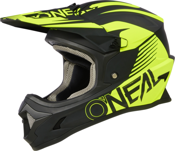 O'Neal 1SRS Youth Helmet XL Black/Neon Yellow