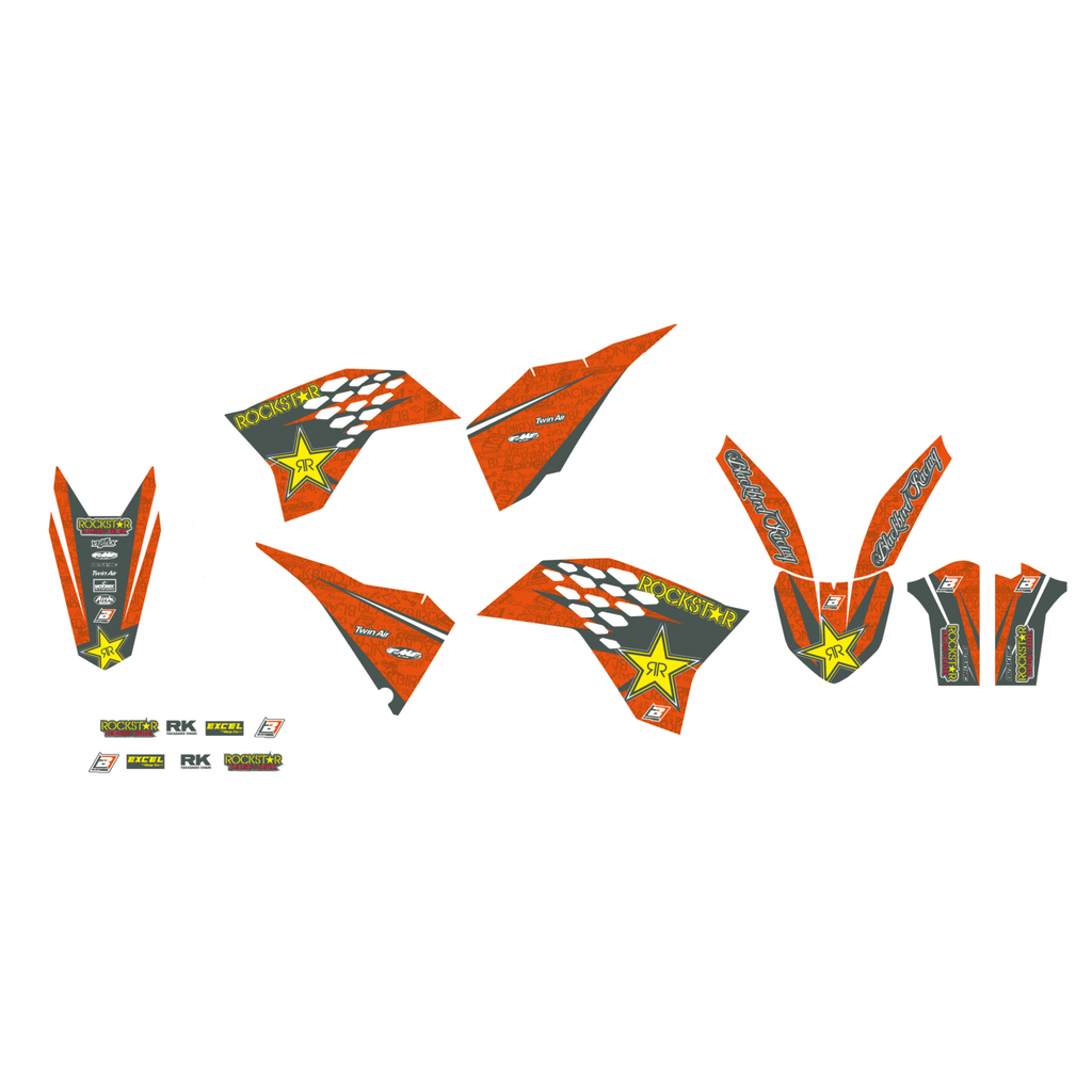 Blackbird комплект графіки Rockstar Energy KTM SX-SXF 07-10 EXC 08-11