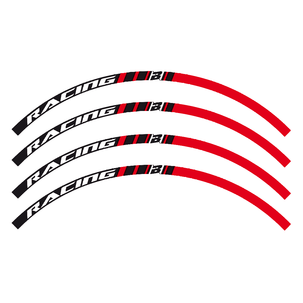 Blackbird наклейки обода Red