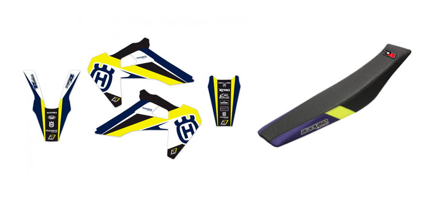 Blackbird комплект графіки та обшивка сидиння Dream 4 Husqvarna FC/TC 19-21 TE/FE 20-21