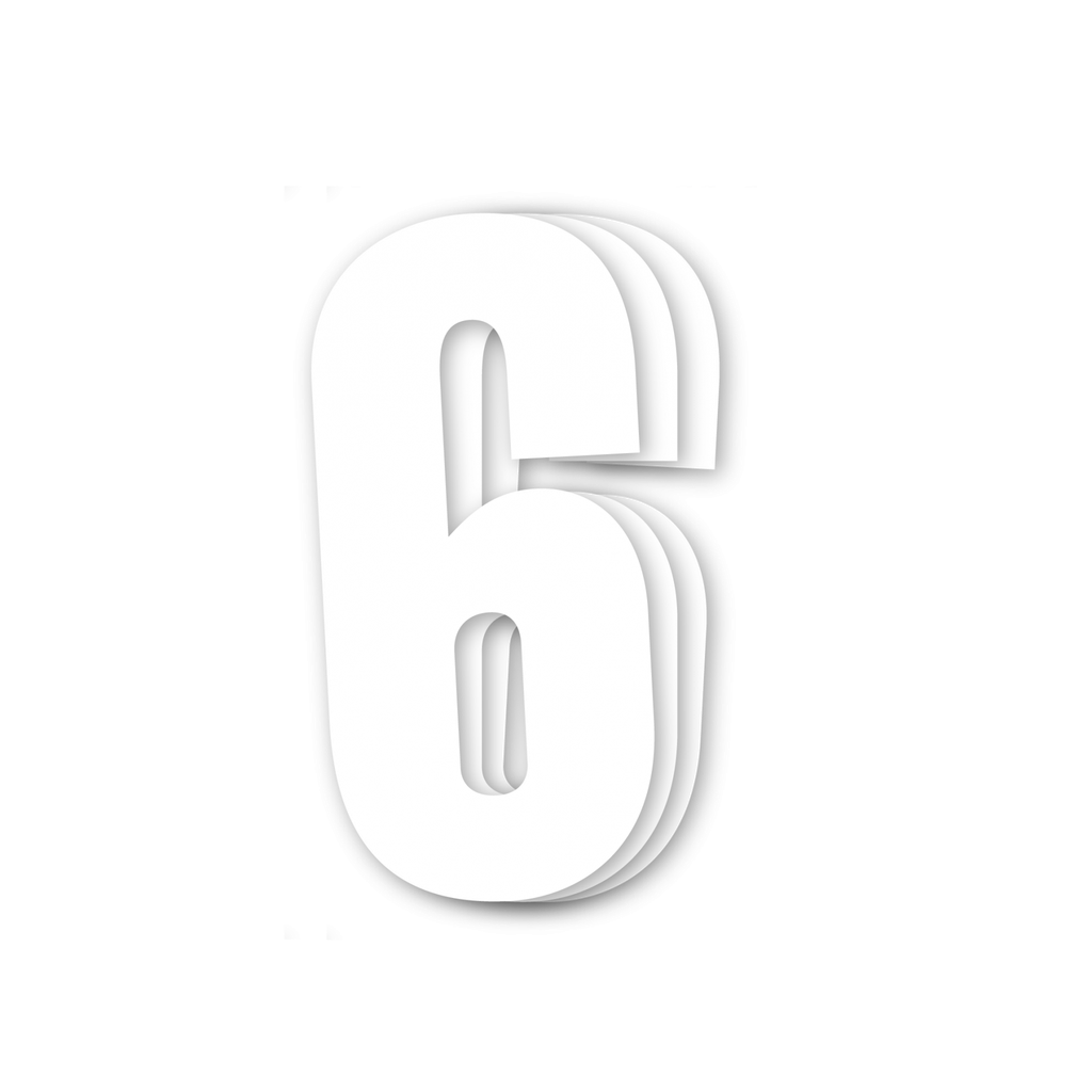 Blackbird White Number 6