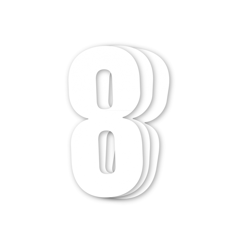 Blackbird White Number 8