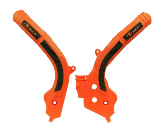[R-PRTKTMARNR1 ] RTech захист рами KTM SX 16-18 / EXC 17-19 Orange-Black