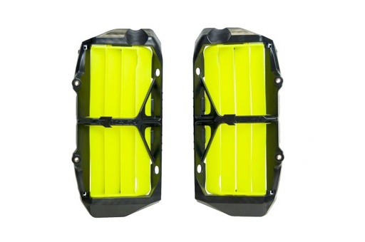 [R-GRKTMGF0019 ] RTech Oversize Radiator Louvres КТМHusqvarna 19-21 Black - Neon Yellow