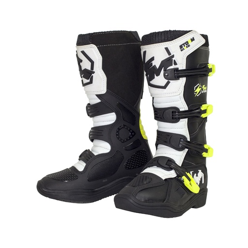 [ST10STORMCH 38] FM Storm Kid Boots Black/Yellow 38
