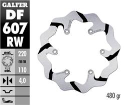 [DF607RW] Galfer задній гальмівний диск WAVE FIXED GROOVED КТМ/Husqvarna 220x4mm