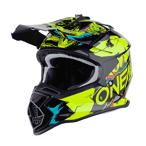 [0200-463] O`neal 2 Series Youth Helmet M Villain Black/Neon