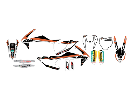 [2541R17] Blackbird комплект графіки Replica Trofeo KTM SX-SXF 16-18 / EXC 17-19