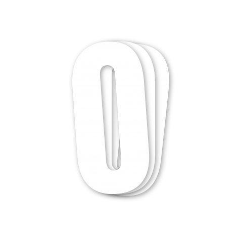 [45047/10/0] Blackbird White Number 0