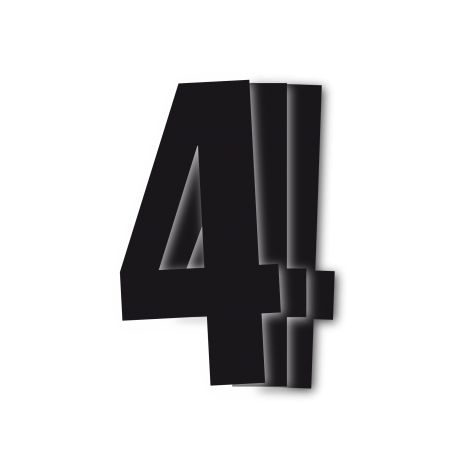 [5047/20/4] Blackbird Black Number 4