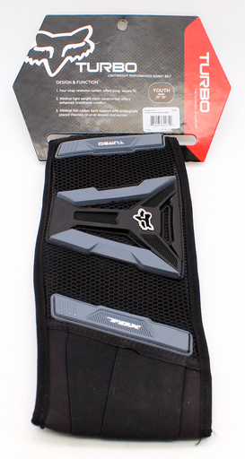 [07039-001-OS] Fox Youth Turbo Kidney Belt Black