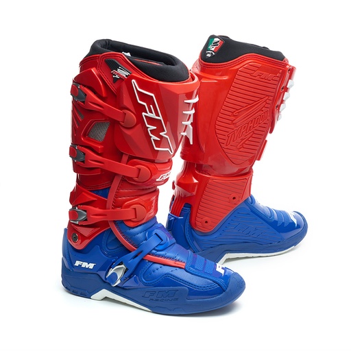 [ST006TY344] FM BOOTS TYPHOON 3 RED-BLUE-YAMAHA 42 43 44 45 46
