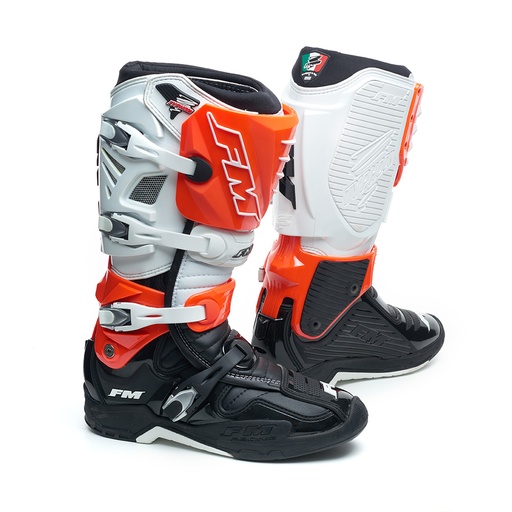 [ST007TY3LE144] FM BOOTS TYPHOON 3 BLACK-WHITE-ORANGE 44 45 46