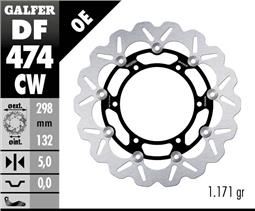 [DF474CW] Galfer передній гальмівний диск  WAVE FLOATING COMPLETE 298x5mm YAMAHA YZF 600/1000 TH