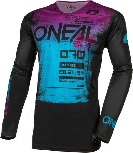 [M005-233] O'Neal MAYHEM SCARZ Jersey M Black/Blue