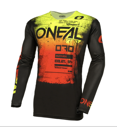 [M005-254] O'Neal MAYHEM SCARZ Jersey L Black/Red