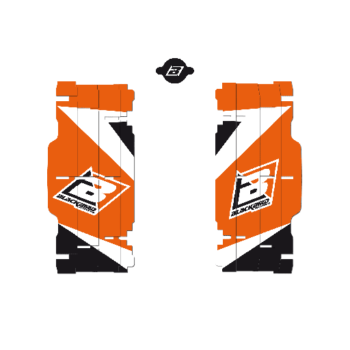 [A501E] Blackbird наклейки захисту радіатора КТМ SX-SXF 07-15 / EXC 08-16