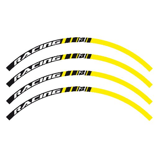 [5081/40] Blackbird наклейки обода Yellow