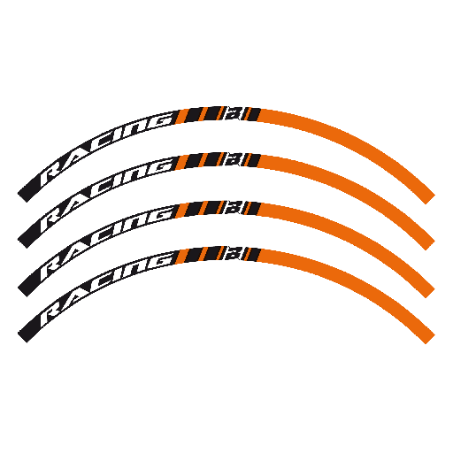 [5081/90] Blackbird наклейки обода Orange