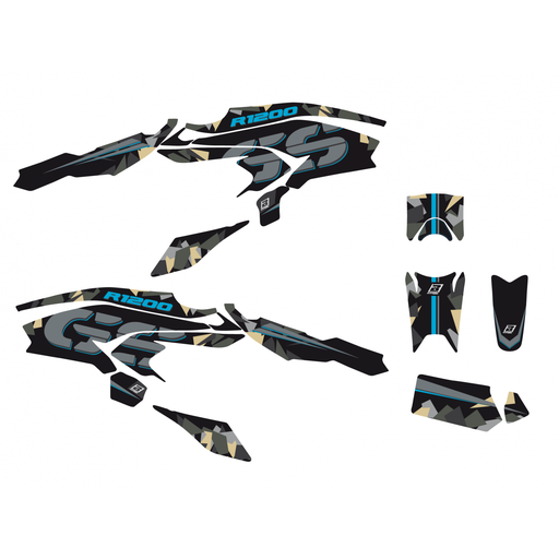 [2D05/01 ] Blackbird комплект графіки Wild Frank BMW R1200 GS 13-16