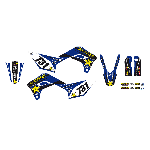 [2E01L ] Blackbird комплект графіки Rockstar Energy Sherco SE SEF 17-21