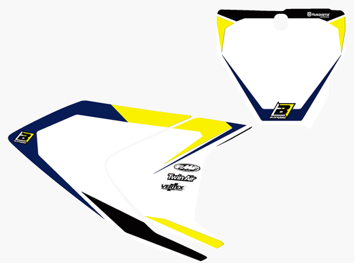 [PNPREPLICA ] Blackbird наклейки під номер (табличка + задні боковинки) Dream 4 Husqvarna FC/TC 19-21