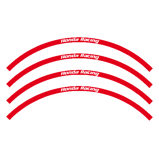 [5068R/60 ] Blackbird наклейки обода Honda Red