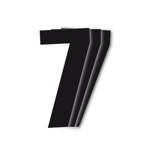 [5047/20/7 ] Blackbird Black Number 7