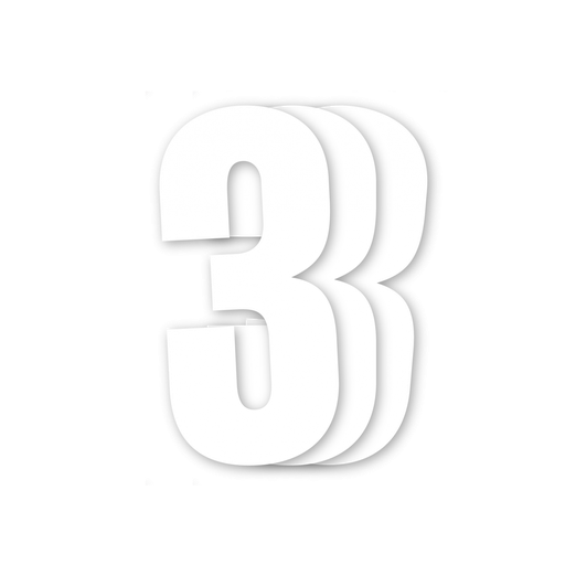 [03.10.5047] Blackbird White Number 3