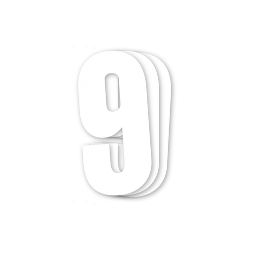 [09.10.5047] Blackbird White Number 9