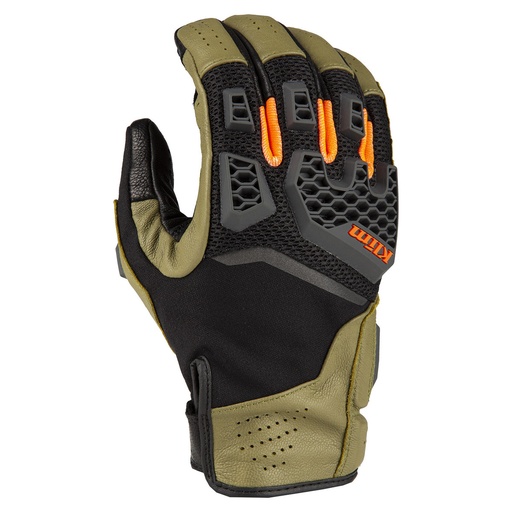 [4063-000-130-300 ] Klim Baja S4 Glove MD Sage - Strike Orange 
