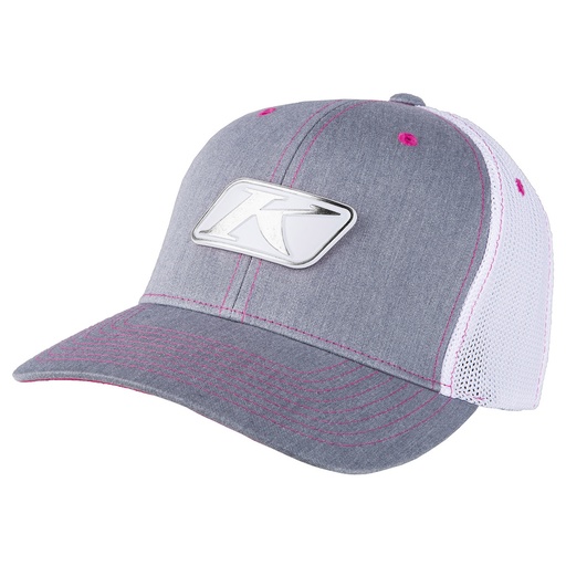 [3723-001-012-600 ] Klim Icon Snap Hat Youth Heathered Gray - White 